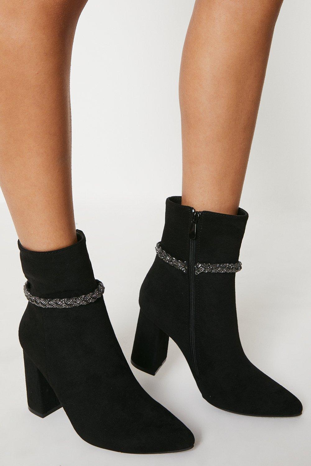 Diamante chelsea hot sale boots